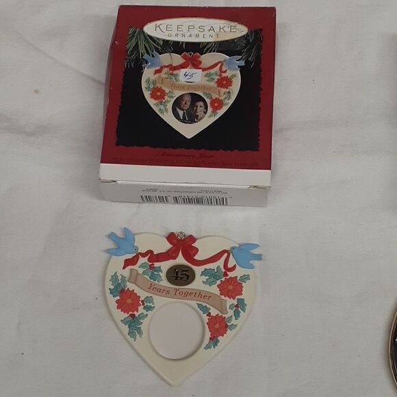 Bundle of 2 Hallmark Keepsake anniversary ornaments. - Picture 2 of 13